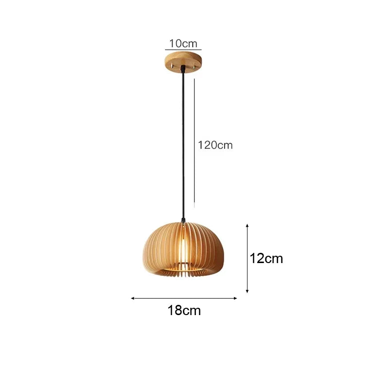 Bamboo Hanging Lamp Pendant Ceiling Light Rattan Wicker Lustre Hand Knit Braiding Suspended Home Dining люстра потолочная Paneshopping.com Wood art 18cm Standard Set 