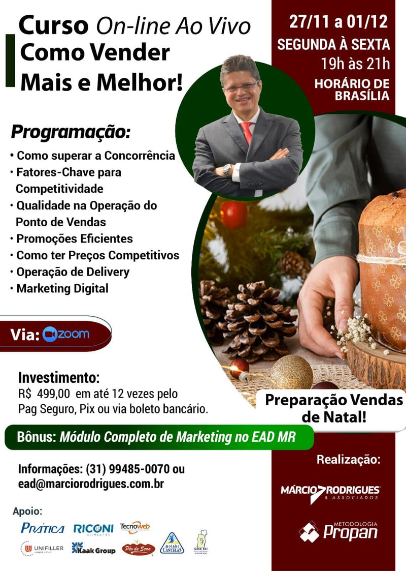 Curso como Vender Mais e Melhor Com Márcio Rodrigues Metodologia PROPAN Curso, treinamento, consultoria, capacitação, gestão, estratégia paneshopping.com 