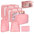 KIT 8 Bolsas Organizadoras á Prova D'água Para Viagem Kit de Bolsas Organizadoras á Prova D'água (+3 de Brinde) Loja Rosa 