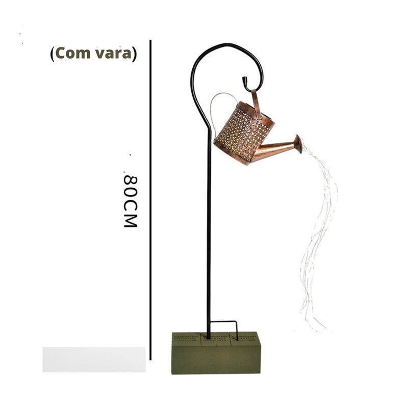 Lâmpada para Regador Solar CASA, COZINHA E DECORAÇÃO Com Vara 