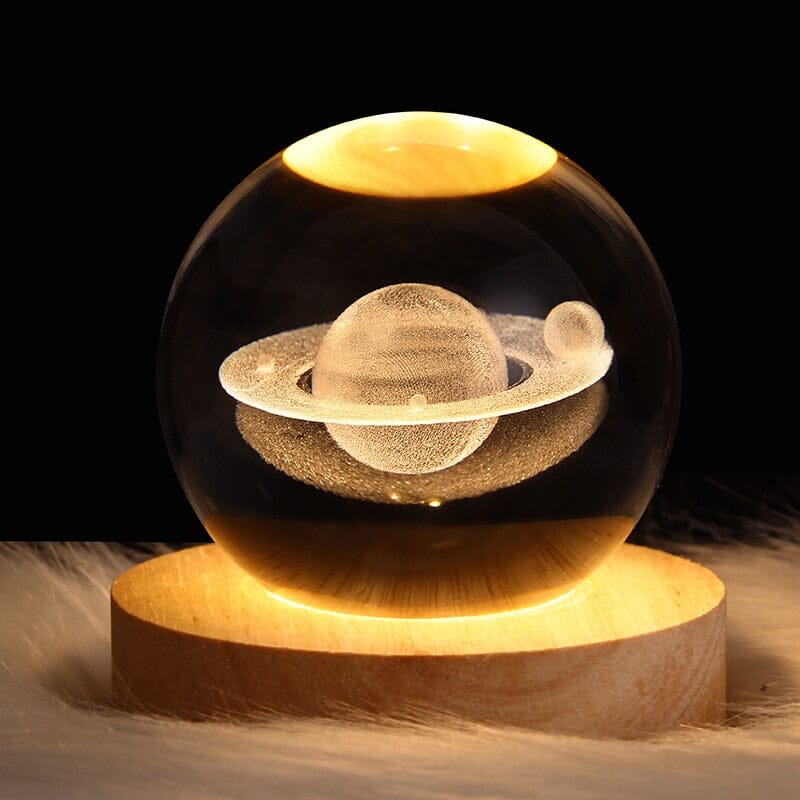 Luminária Espacial 3D - Home Sweet Home™ Luminária Espacial Loja Saturno 