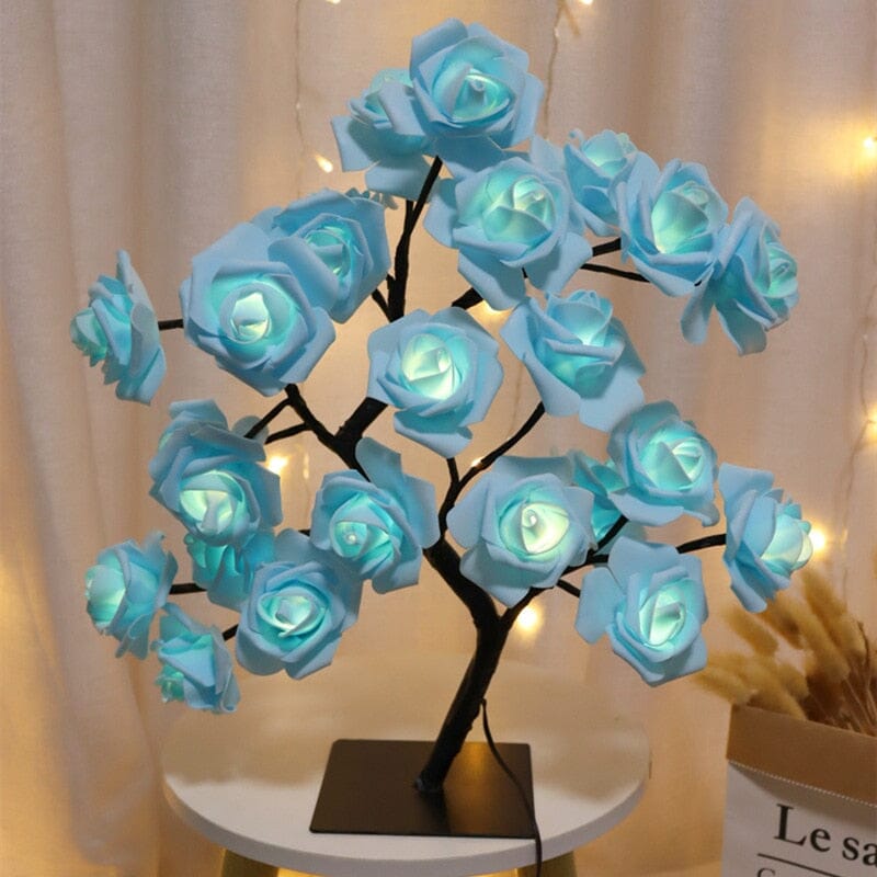 Luminária Flores Brilhantes Delicada CASA, COZINHA E DECORAÇÃO Azul 