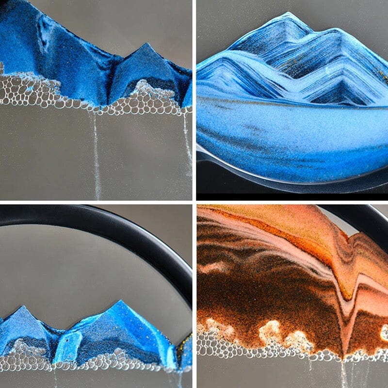 Quadro de Areia em Vidro Ampulheta 3D - Sandscape Quadro de Areia em Vidro Loja 
