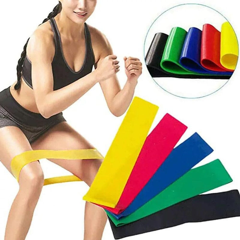 Kit 5 Faixas Elásticas Para Exercícios Multifuncional 0 NACIONA1SS 