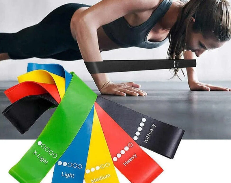 Kit 5 Faixas Elásticas Para Exercícios Multifuncional 0 NACIONA1SS 