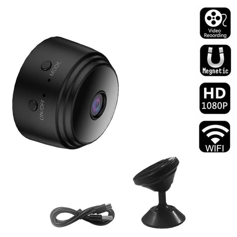 Mini Câmera Magnética WiFi 0 Paneshopping.com Preto 