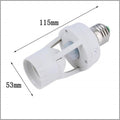 Soquete com Sensor de Presença para Lâmpadas Switch Light Lux E27 100-240V Comercial e industrial Paneshopping.com 